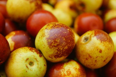 Close-up of fruits for sale at market stall