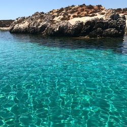 Swimming pool in sea