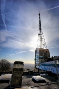 Tower against sky in city