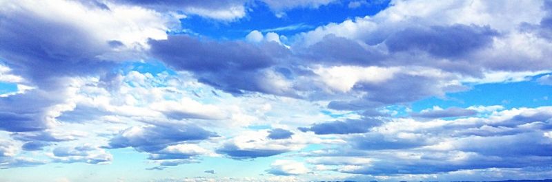 Low angle view of cloudy sky