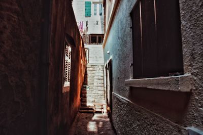 Alley amidst houses