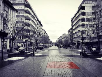 City street against sky