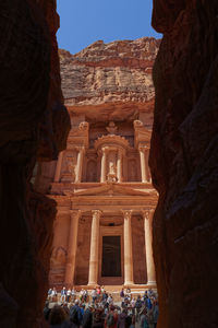 Low angle view of old ruins