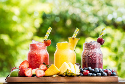 Close-up of fruits in container