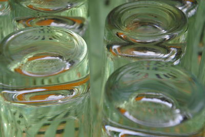 Close-up of drinking glasses