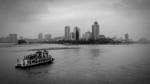 Boats in river