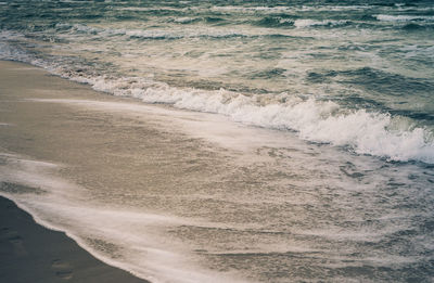 Scenic view of sea waves