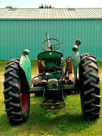 Tractor on field