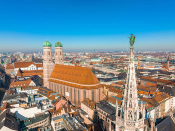 Munich aerial panoramic architecture, bavaria, germany. beautiful germany