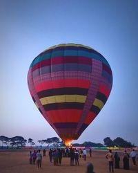 Jolly hot air balloon ride