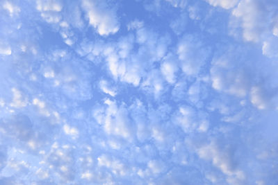 Low angle view of clouds in sky