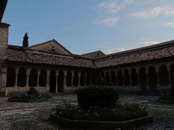 Low angle view of building against sky