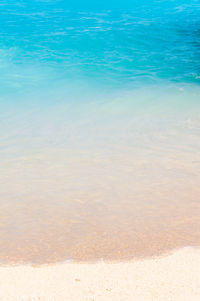 High angle view of beach