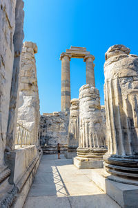 Ruins of temple against sky