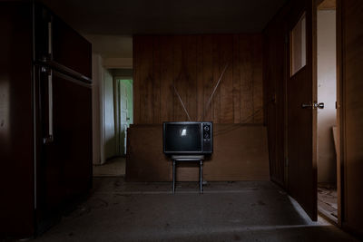 Interior of abandoned house