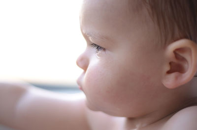 Close-up of cute baby boy