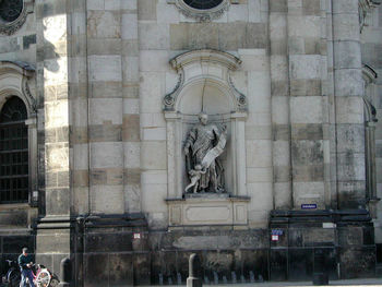 Statue of historic building