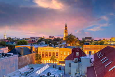 Cityscape against sky