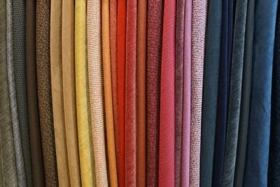 Full frame shot of multi colored fabric