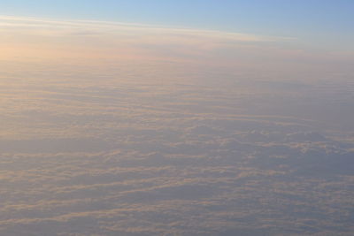 Aerial view of clouds in sky