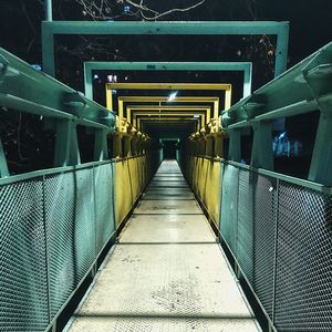 Empty footbridge