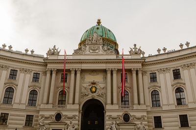 Low angle view of historical building