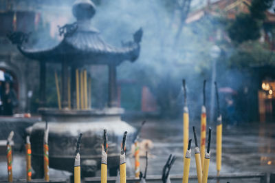 Incenses at temple