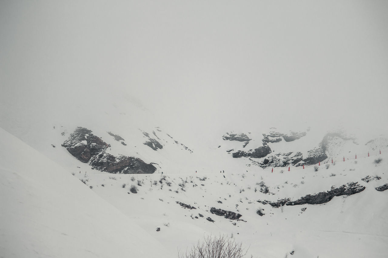 TEXT ON SNOW COVERED LAND