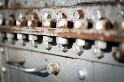 Close-up of machine part