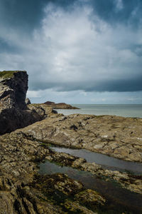 Scenic view of sea against sky