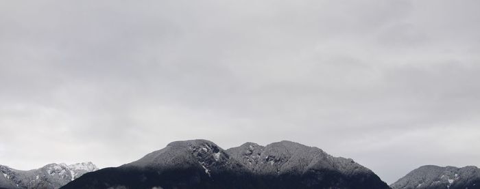 Low angle view of mountain against sky