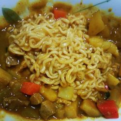 Close-up of served food