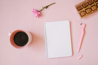 Directly above shot of objects on table