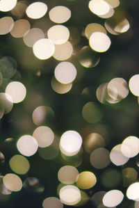 Defocused image of illuminated lights