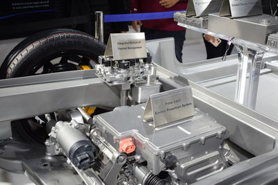 Close-up of machine part