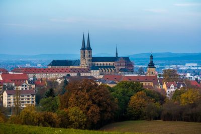 View of cityscape against sky