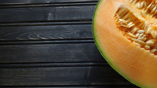 High angle view of fruit on table