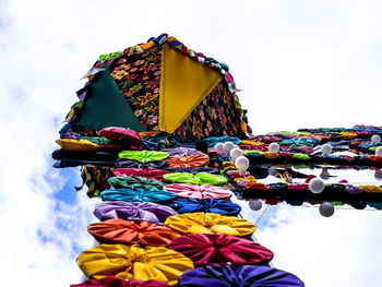 Decoration of pillory, sao joao festival, historic center of salvador, bahia.