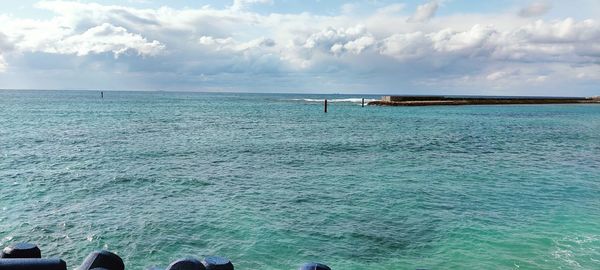 Scenic view of sea against sky