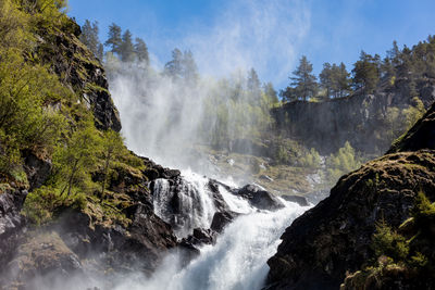 Låtefoss the waterfall