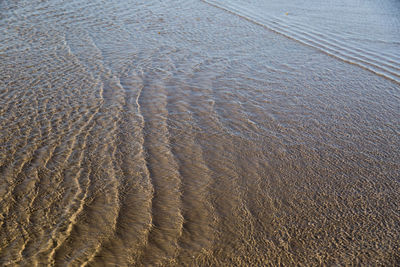 Full frame shot of sand dunes at beach