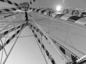 Low angle view of ferris wheel against sky