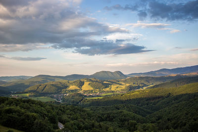 Scenic view of landscape against sky