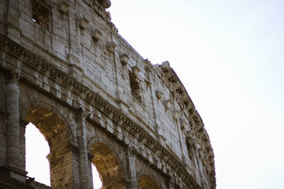 Low angle view of historical building against clear sky