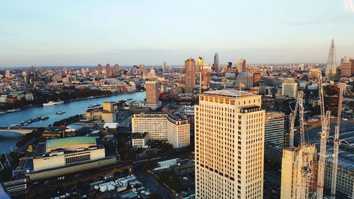 High angle view of cityscape