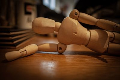 Close-up of stuffed toy on table