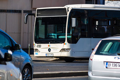 View of vehicles on road