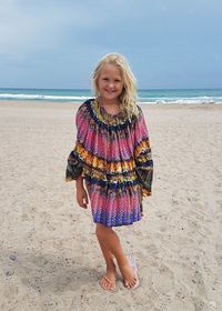 Portrait of woman on beach