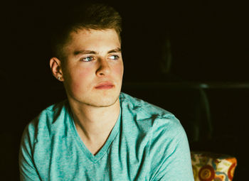 Close-up portrait of young man