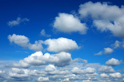 Low angle view of clouds in sky